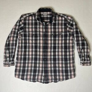 Carhartt Flannel Shirt Original Fit Plaid Button Up Long Sleeve‎ 2XL